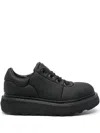 Premiata Cal Padded Lace-up Sneakers In Black