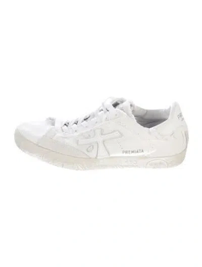 Pre-owned Premiata Canvas Sneakers In White