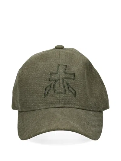 Premiata Cap Ball With Logo In Green