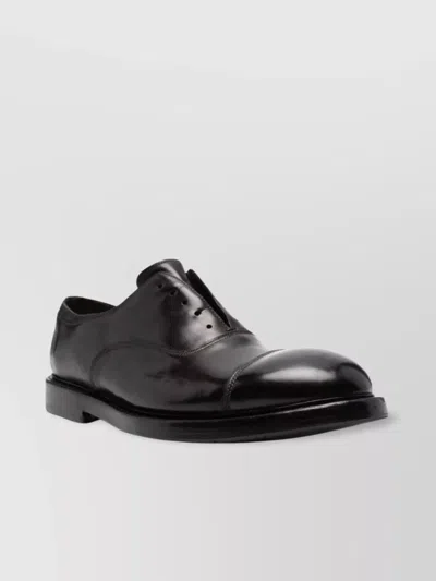 Premiata Cap Toe Smooth Leather Sole Derby