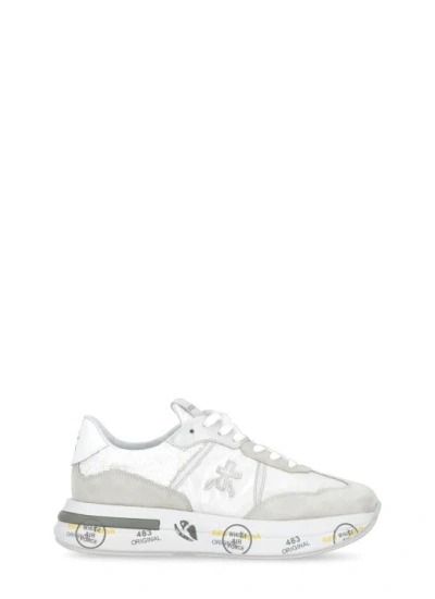 Premiata Cassie Lace-up Sneakers In White