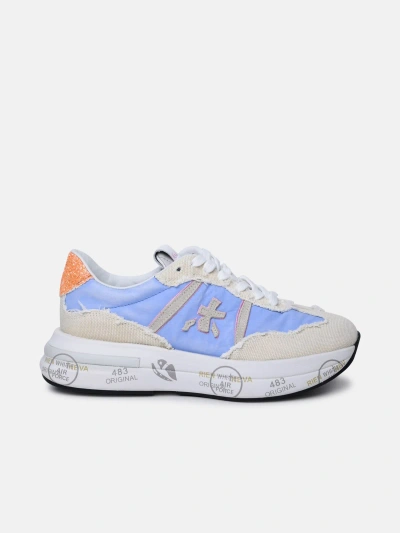 Premiata 'cassie' Multicolor Leather And Nylon Sneakers