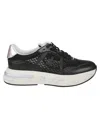 Premiata Mesh Panel Sneakers Metallic Accent