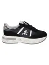 Premiata Dynamic Multicoloured Sneakers With Zebra Print Accents In Black