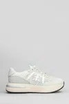Premiata Cassie Sneakers In White Suede And Fabric In White
