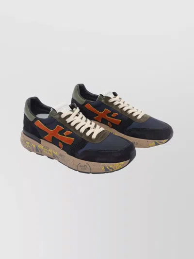 PREMIATA CASUAL LACE-UP SNEAKERS CONTRASTING PANELS