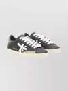 Premiata Casual Low Top Sneakers With Contrast Sole In Black