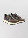 Premiata Casual Low Top Sneakers With Contrast Sole In Multi
