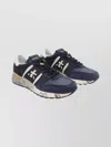 Premiata Casual Low Top Sneakers With Contrast Sole In Multi