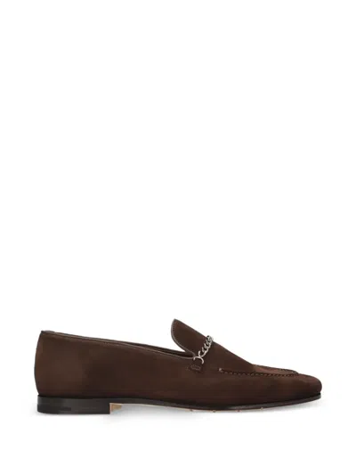 Premiata Chain-detail Loafers In Brown