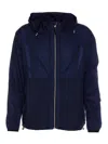 Premiata Blue Jacket With Frontal Zip Closure In Blue