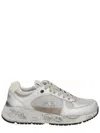 Premiata Chic Silver Sneakers With Textured Upper And Chunky Sole In Neutral