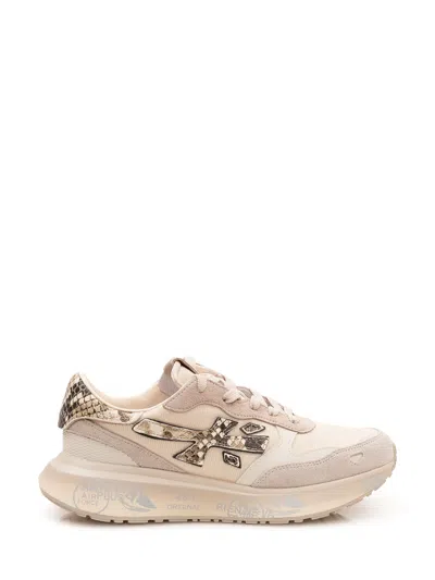 Premiata Chic Sneakers With Innovative Design In Neutral