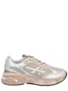 Premiata Chunky Multicolour Sneakers With Metallic And Leather Panels In Multi