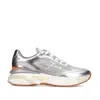 Premiata Chunky Silver Sneakers With Removable Insole In White