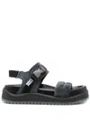 Premiata Chunky Suede Sandals In Blue