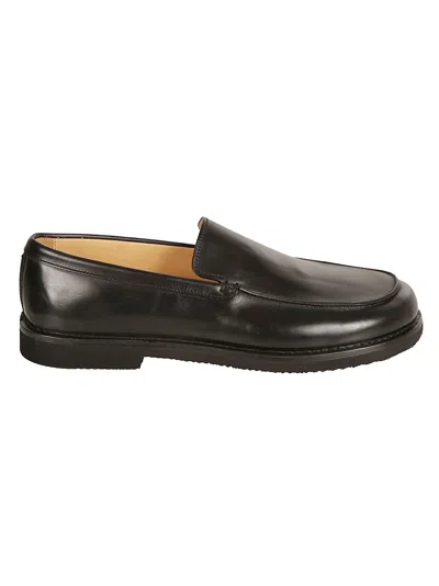 Premiata Classic Slip-on Loafers In Black