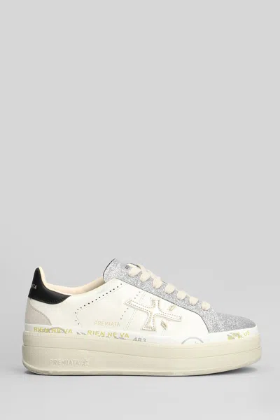 Premiata Claudia Sneakers In White Leather