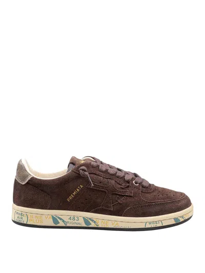 Premiata Clay Sneakers Color Brown In Black