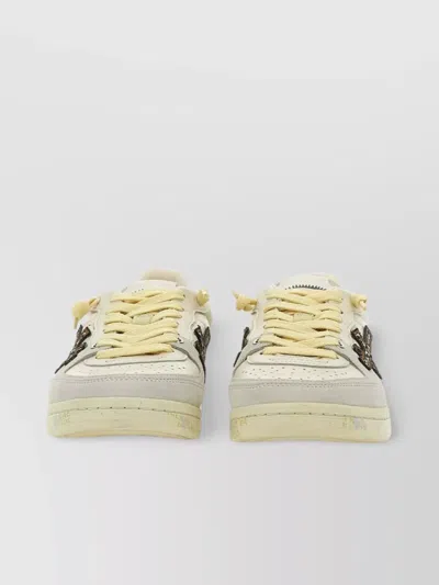 Premiata Clayd7316 Sneakers Leather Glitter Heel