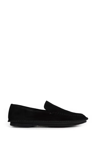 Premiata Cobonero Suede Loafers In Black