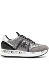 Premiata Round Head Low-cut Casual Shoes In Silver