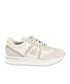 Premiata Conny Mix Materials Sneakers In Nude