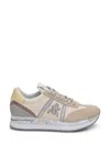 Premiata Conny Sneakers In Beige Suede And Fabric In Neutral