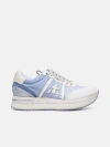 PREMIATA 'CONNY' SNEAKERS IN LIGHT BLUE LEATHER AND NYLON