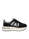 Premiata Contemporary Calf Leather Sneakers With Chunky Sole In Black