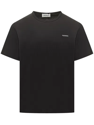 Premiata Cotton Graphic T-shirt In Black