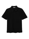 Premiata Navy Blue Cotton Polo In Black
