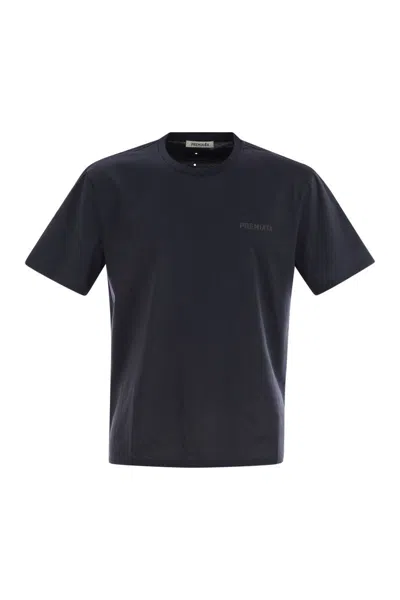 Premiata Cotton T Shirt With Technical Detail And Logo In Multi