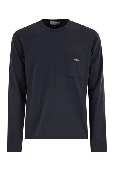 Premiata Cotton Jersey T-shirt In Blue
