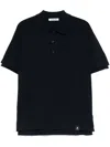Premiata Navy Blue Cotton Polo In Blue