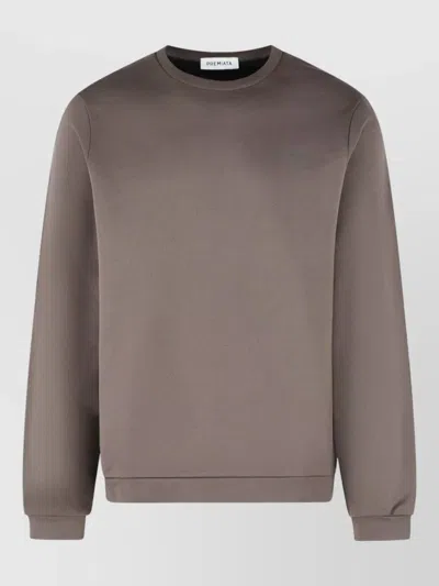 Premiata Cotton Sweatshirt Crew Neck Long Sleeves In Brown