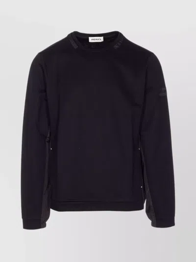 PREMIATA CREWNECK LONG SLEEVE SWEATSHIRT WITH SIDE PANELS