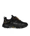 Premiata Sneakers Trail Black With Technical Details In Black