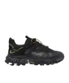 Premiata Sneakers Trail Black With Technical Details In Black