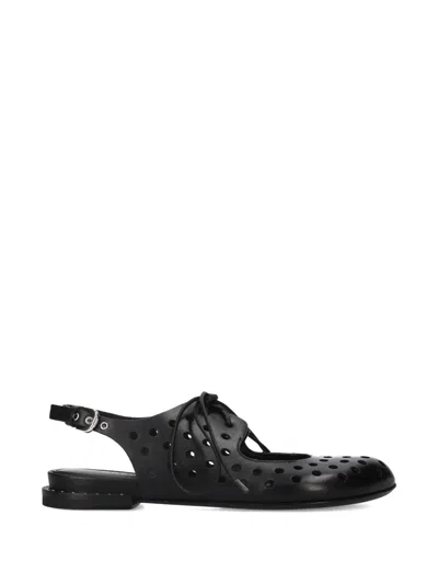 Premiata Cut-out Slingback Pumps In Black