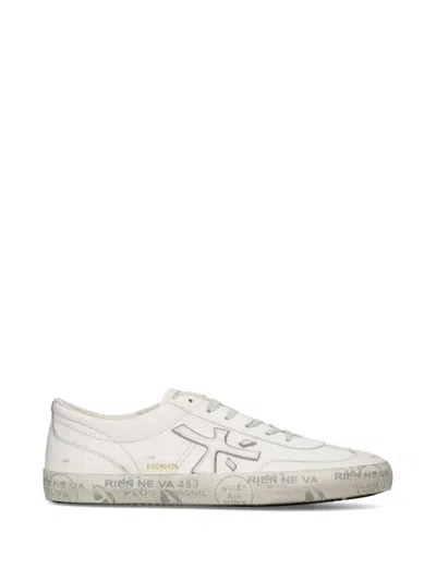 Premiata David Lace-up Sneakers In White