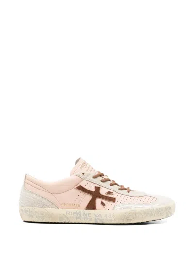 Premiata Davidd Sequin-embellished Sneakers In Multi