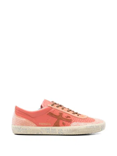 Premiata 데이비드 시퀸 장식 스니커즈 In Orange