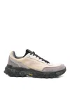 Premiata Beige And Grey Suede Leather Sneakers In Multi