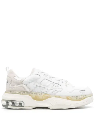 Premiata Drake D 236 Leather Sneakers In Weiss