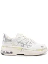 Premiata Draked' White Leather Sneakers In White