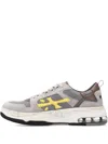 Premiata Drake Mesh-panel Sneakers In Gray