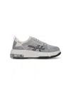 Premiata Low Top Sneakers Mesh Panels In Gray