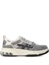 Premiata Low Top Sneakers Mesh Panels In Grey