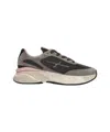 Premiata Dynamic Grey Sneakers With Suede And Mesh Elements In Multi